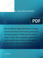 Informal Fallacies Example