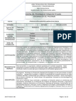 Informe Programa Tecnologo en Produccion Agropecuaria Ecologica