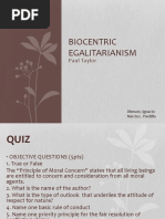 UPDATED Biocentric Egalitarianism