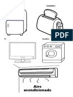 10 Enseres o Electrodomesticos Del Hogar para Colorear.