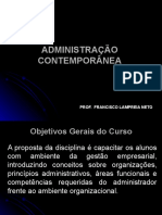 Administração Contemporânea Aula 01