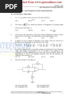 In: Instrumentation Engineering: Q.1 To Q.20 Carry 1 Mark Each