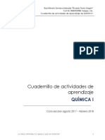 Cuadernillo de Actividades de Aprendizaje de Quimica I