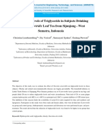 Decreased of Levels of Triglyceride in Subjects Drinking: Garcinia Atroviridis Leaf Tea From Sijunjung - West