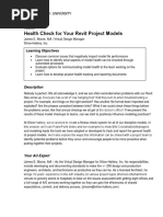 Health Check For Your Revit Models