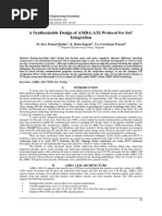 A Synthesizable Design of Amba-Axi Protocol For Soc Integration
