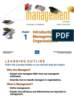 Introduction To Management and Organizations: Stephen P. Robbins Mary Coulter