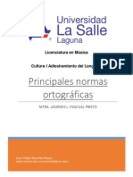 Normas Ortografías de Adiestramiento Del Lenguaje