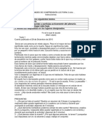 Ctividades de Comprensión Lectora 1 y 2 Ciclo