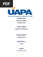 Tarea Final Evaristo Feliz Forense Reporte de Lectura 7 Unidades Uapa