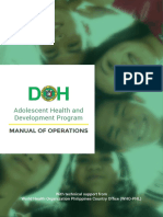 Adolescent Health and Development Program Manual of Operations