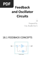 Feedback and Oscillator Circuits: 18 Prepared By: Cua, Rendle Rai S