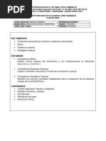 Plan Educacion Fisica Grado 3 Tercer Periodo