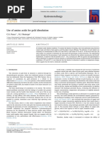 Use of Amino Acids For Gold Dissolution