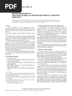 ASTM A723 A723M Standard Specification For Alloy Forgings For High-Strength Pressure Component Application PDF