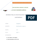 Topografía Subterránea