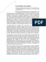 La Salud Mental en Guatemala