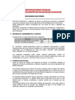 Especificaciones Tecnicas Cosntruccion Centro de Salud Belen Achacachi