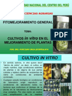 Cutivo in Vitro en Mejoramiento de Plantas