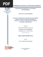 Estudio Comparativo de Métodos de Diseño Sísmico Basados en Desplazamientos Aplicados A Estructuras Reticulares de Concreto Reforzado