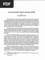 El Racionalismo Crítico de Popper