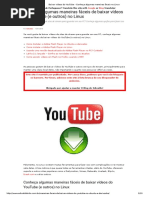 Baixar Vídeos Do YouTube - Conheça Algumas Maneiras Fáceis No Linux