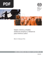 Velásquez Pinto, Mario D. - Salario Mínimo y Empleo - Evidencia Empírica y Relevancia para América Latina (OIT) PDF