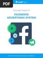 Facebook Advertising System LeadPages Transcripts 10 PDF