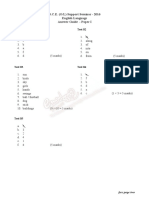 Test 01 Test 02: G.C.E. (O/L) Support Seminar - 2016 English Language Answer Guide - Paper I