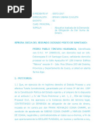 Contestacio de Demanda de Obligacion de Dar Suma de Dinero. Pablo Tintaya Ok