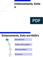 Sap Enhancements Exits and Badi Overview