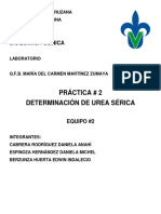 Práctica 2 Determinación de Urea