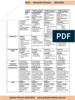 Septiembre - 2do Grado Dosificación (2018-2019)