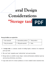 General Design Considerations: "Storage Tanks"