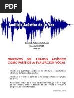 Análisis Acústico de La Voz