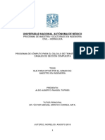 Programa de Cómputo para El Cálculo de Tirantes Críticos en Canales de Sección Compuesta