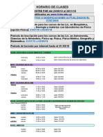 Horarios Semestre 2