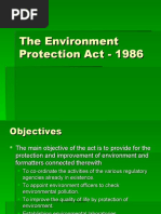 The Environment Protection Act - 1986