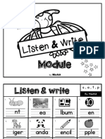 Listen & Write Module