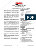 As440 Automatic Voltage Regulator (Avr) : Specification Installation and Adjustments