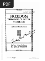 Freedom Through Creative Thinking - Part1