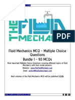 Fluid Mechanics MCQ - Bundle 1 - Sample