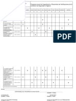 Programa Anual de Capacitacion y Recorridos de Verificaciones de La Comision de Seguridad e Higiene