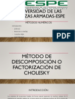 Descomposicion de Cholesky