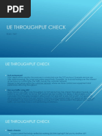 Basic Throughput Check