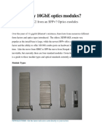 Confused by 10GbE Optics Modules