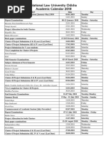 Academic Calendar 2018 PDF