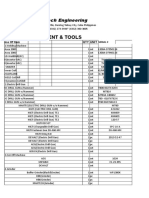 Equipment & Tools: Albatech Engineering