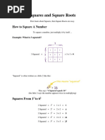 Squares and Square Roots