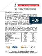 Data Sheet of Bitumen 10/20